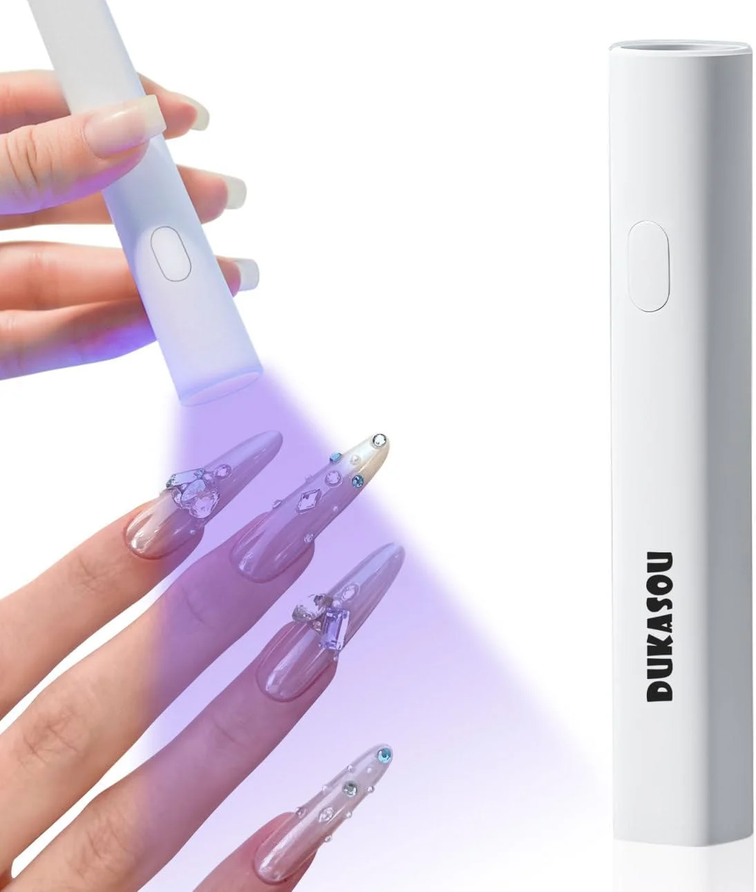 چراغ UV دستی برای ناخن های ژلی، چراغ ناخن UV برای لاک ژل، چراغ ناخن LED مینی قابل حمل، خشک کن ناخن USB قابل شارژ بی سیم برای مانیکور سریع خانگی و طراحی ناخن