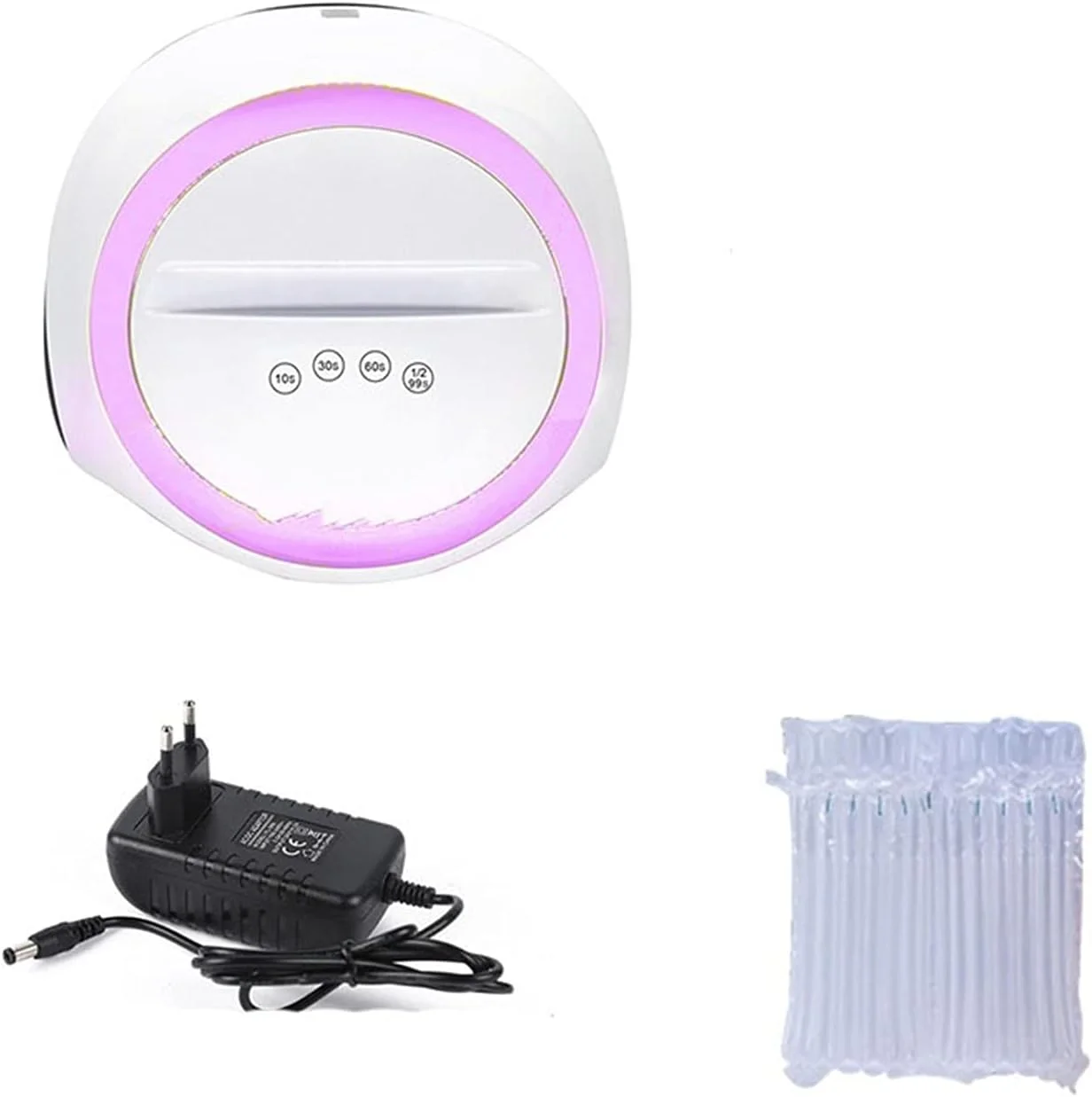 دستگاه لاک خشک کن ناخن UV LED مدل SUN Y7 با توان 72 وات مناسب برای ژل آیس و لاک ژل، دارای 36 عدد لامپ LED، سنسور اتوماتیک و تایمر 10، 30، 60 و 99 ثانیه (بنفش)