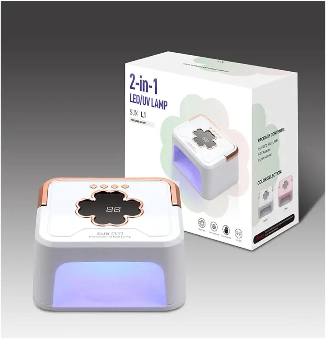 چراغ LED UV ناخن برای لاک ژل; خشک کن های حرفه ای ناخن 54 وات و 9 وات با سنسور خودکار; چراغ های قابل حمل USB برای مانیکور و پدیکور; خشک کن های سریع ناخن ژلی برای سالن یا استفاده در منزل; چراغ UV LED ناخن