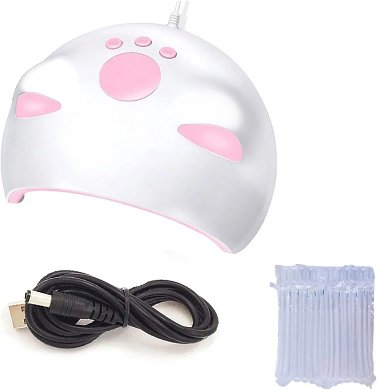 دستگاه خشک کن لاک ناخن LED UV 40 وات، تایمر حسگر خودکار، ژل، اکریلیک، نور دستگاه پخت، کیت حرفه ای اسپا، شارژ USB برای لاک ناخن