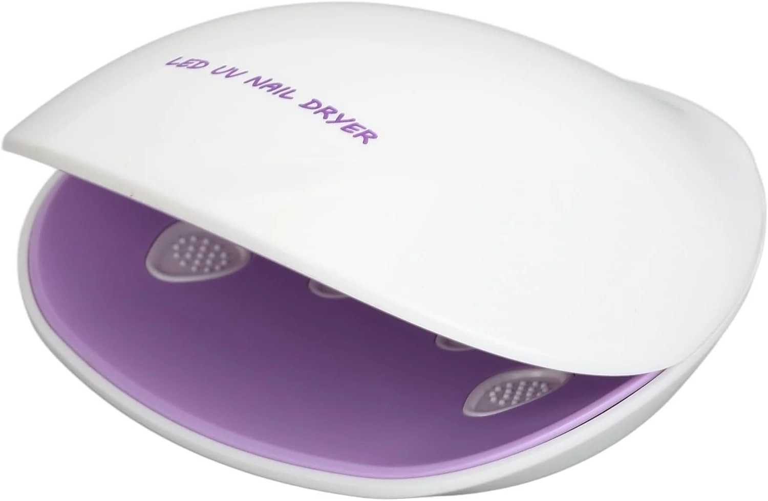 دستگاه خشک کن لاک ژل ناخن، لامپ LED برای خشک کردن ژل ناخن، طراحی صدف‌مانند مناسب برای استفاده خانگی (بنفش)