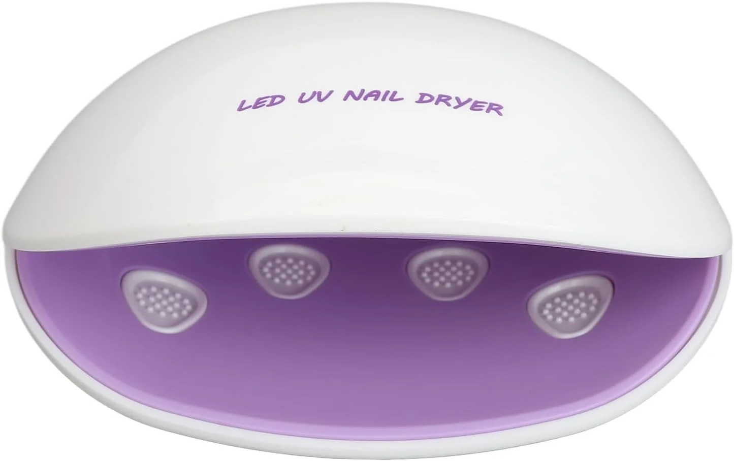 دستگاه خشک کن لاک ژل ناخن، لامپ LED برای خشک کردن ژل ناخن، طراحی صدف‌مانند مناسب برای استفاده خانگی (بنفش)