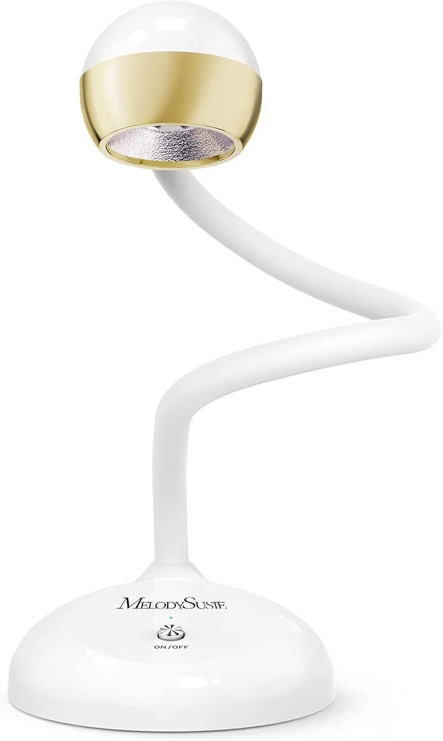 چراغ ژل 2 در 1 MelodySusie مدل Pro09M، چراغ UV گردن غازی بی سیم برای ناخن های ژلی، چراغ LED قابل شارژ برای لاک ژل، چراغ فلاش کیور با سوئیچ لمسی برای طراحی ناخن، مناسب برای استفاده در منزل و سالن، طلایی