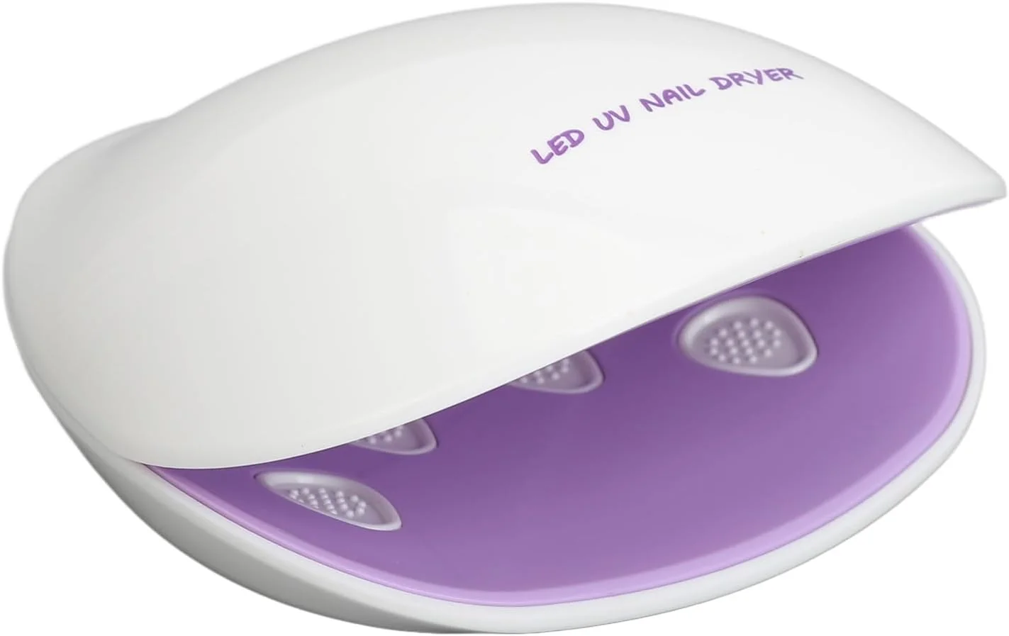 دستگاه خشک کن لاک ژل ناخن، لامپ LED برای خشک کردن ژل ناخن، طراحی صدف‌مانند مناسب برای استفاده خانگی (بنفش)