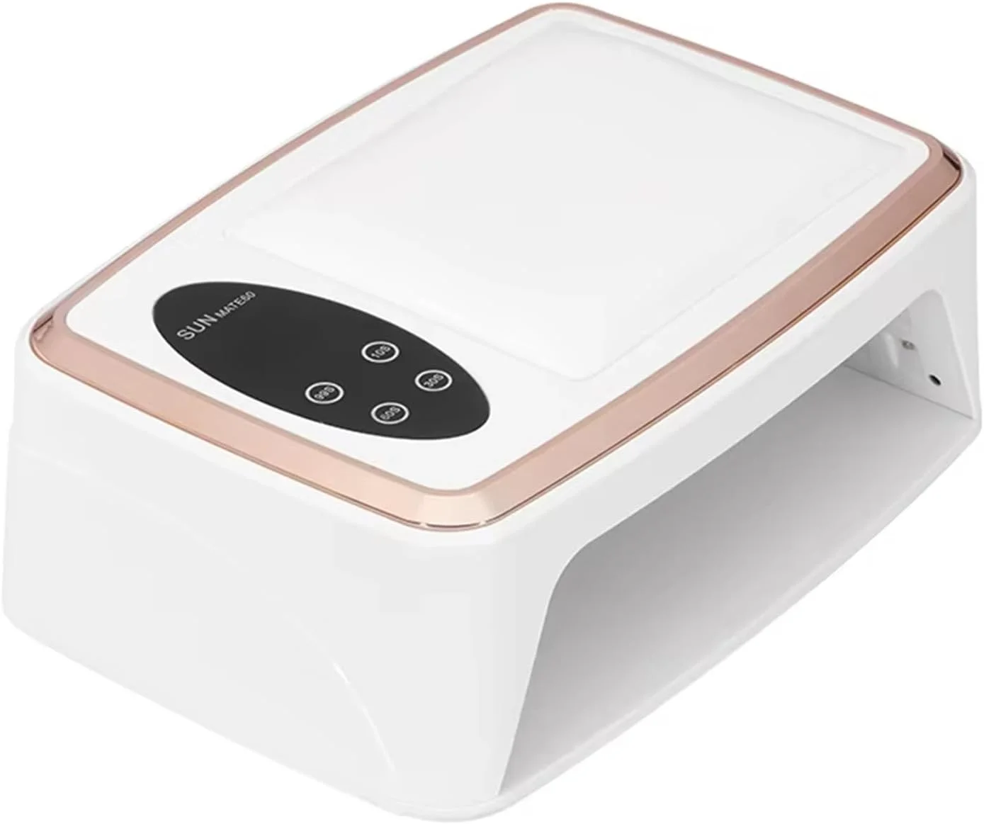 دستگاه خشک کن لاک ناخن UV LED، دارای بالشتک دست، خشک کن حرفه ای ناخن 380 وات با صفحه نمایش LED، 4 تایمر و سنسور خودکار، 90 لامپ LED، پایه جداشدنی، دستگاه لایت کیور لاک ژل
