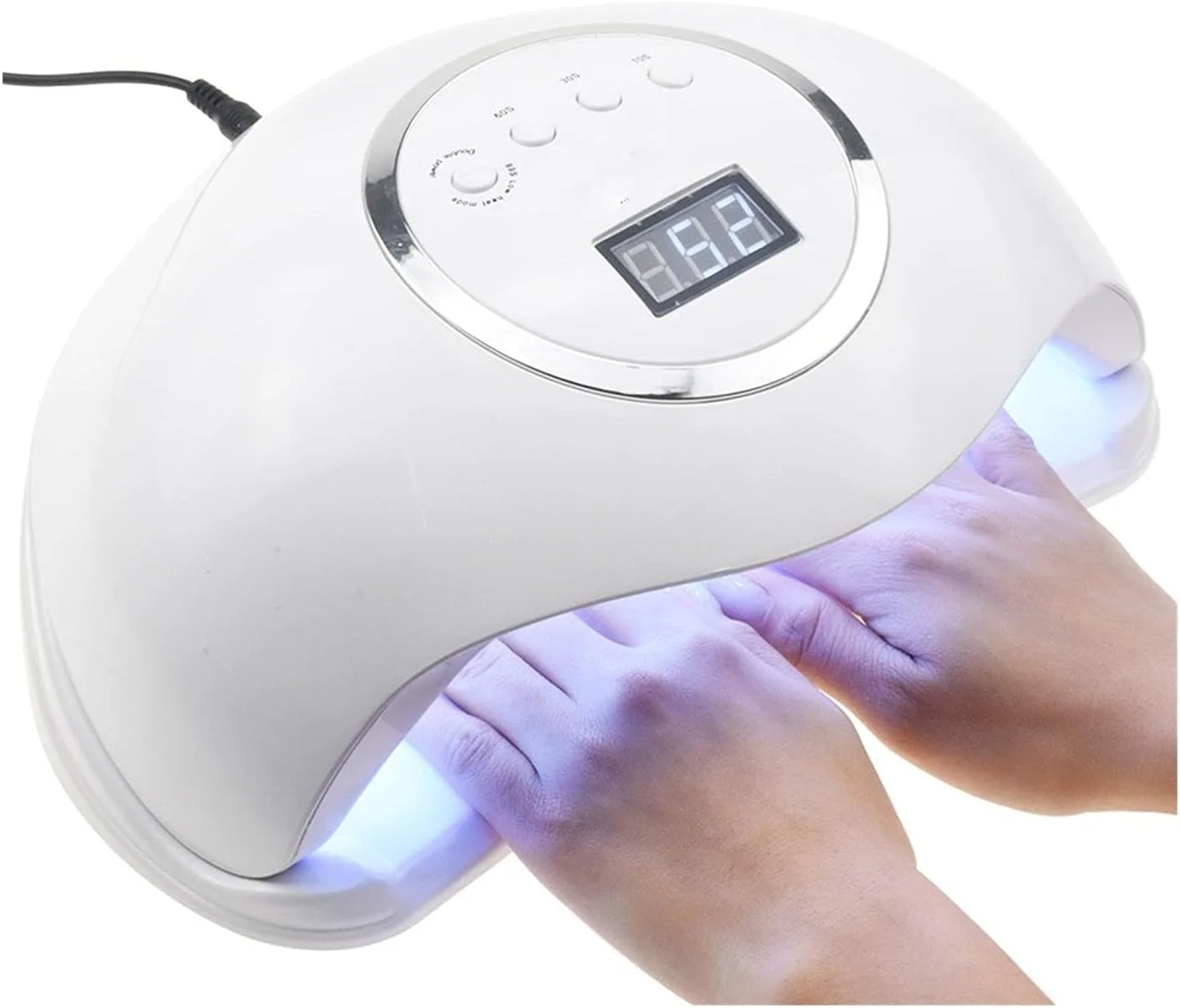 دستگاه خشک کن لاک ناخن 72 وات UV LED با تایمر و صفحه نمایش LCD