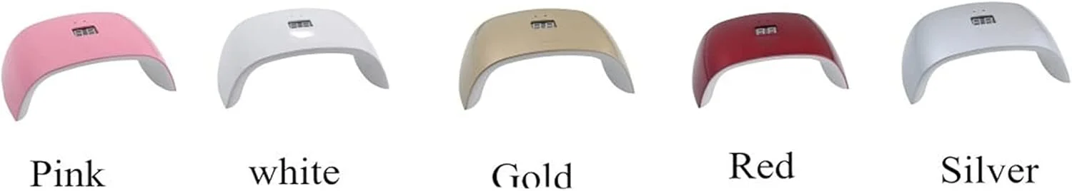 دستگاه خشک کن لاک ناخن USB LED UV 18 وات نور سفید، دستگاه پولیش خشک کن ناخن برای آرایش و زیبایی، ابزار طراحی ناخن برای لاک ناخن (طلایی)