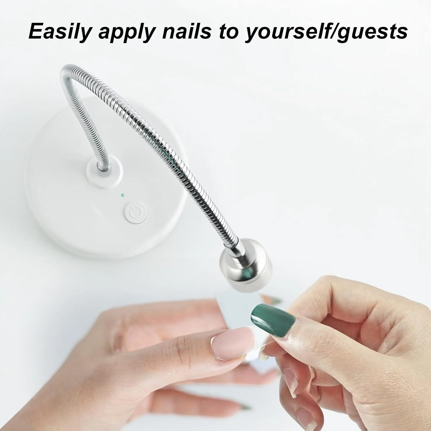 لامپ UV گردن غازی برای ناخن های ژلی، خشک کن لاک ژل حرفه ای، دستگاه خشک کننده سریع ناخن، لامپ خشک کننده لاک ژل 3 وات