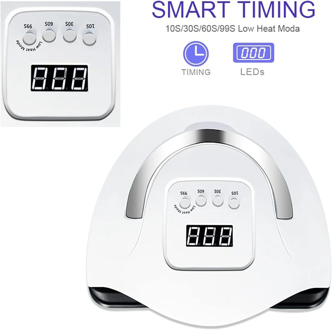دستگاه خشک کن لاک ناخن UV LED با 57/36 لامپ برای خشک کردن ژل های ناخن، تایمر 10/30/60/99 ثانیه، ابزار مانیکور برای لاک ناخن