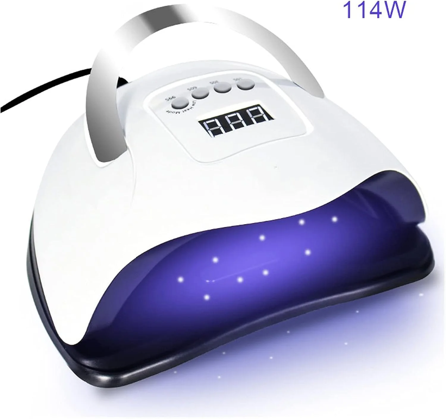 دستگاه خشک کن لاک ناخن UV LED با 57/36 لامپ برای خشک کردن ژل های ناخن، تایمر 10/30/60/99 ثانیه، ابزار مانیکور برای لاک ناخن