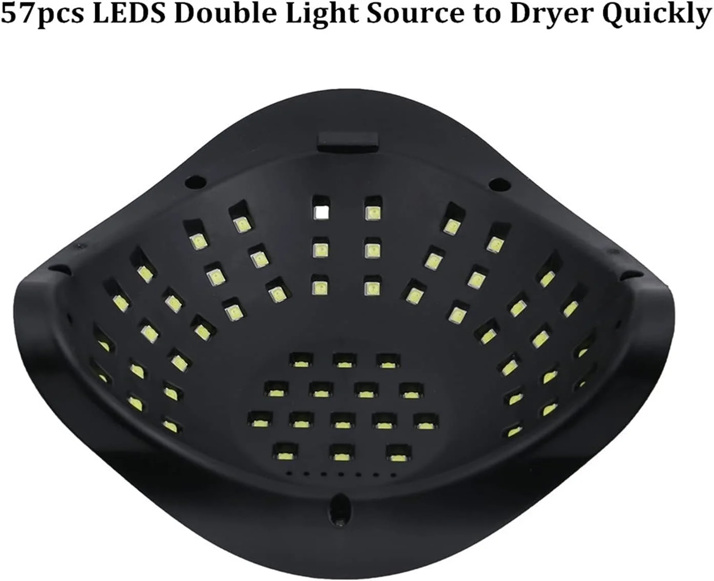 دستگاه خشک کن لاک ناخن 114 وات LED UV برای خشک کردن ژل لاک ناخن، دارای 57 عدد LED، خشک کردن سریع، تایمر 10/30/60 ثانیه، صفحه نمایش LCD، ابزار سالن برای لاک ناخن