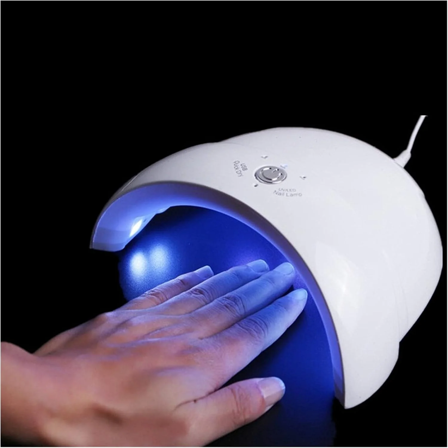 دستگاه خشک کن لاک ناخن 18 وات با سنسور خودکار، چراغ UV LED برای خشک کردن لاک ژل، ابزار مانیکور، دوشاخه USB، قدرت دوگانه، مناسب برای طراحی ناخن
