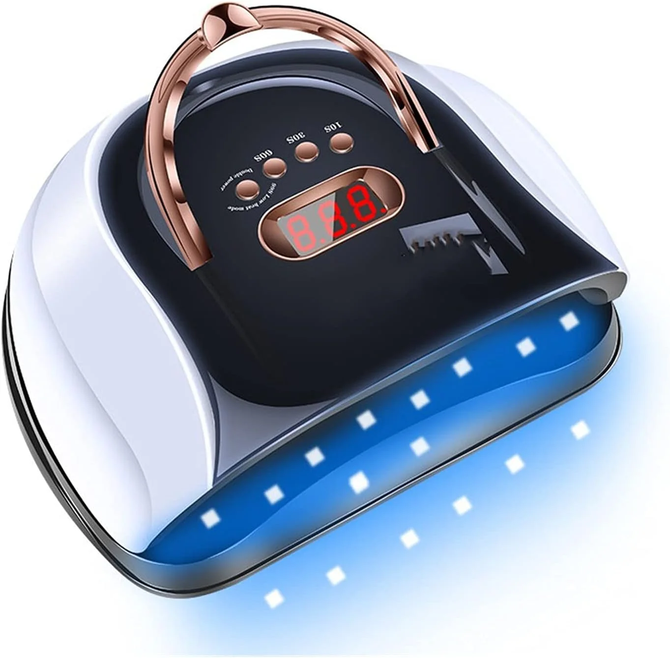 دستگاه خشک کن لاک ناخن UV LED با توان 120/114 وات مدل SUNC4، طراحی قابل حمل، تایمر خودکار و سنسور، ابزار مانیکور برای لاک ناخن ژلی