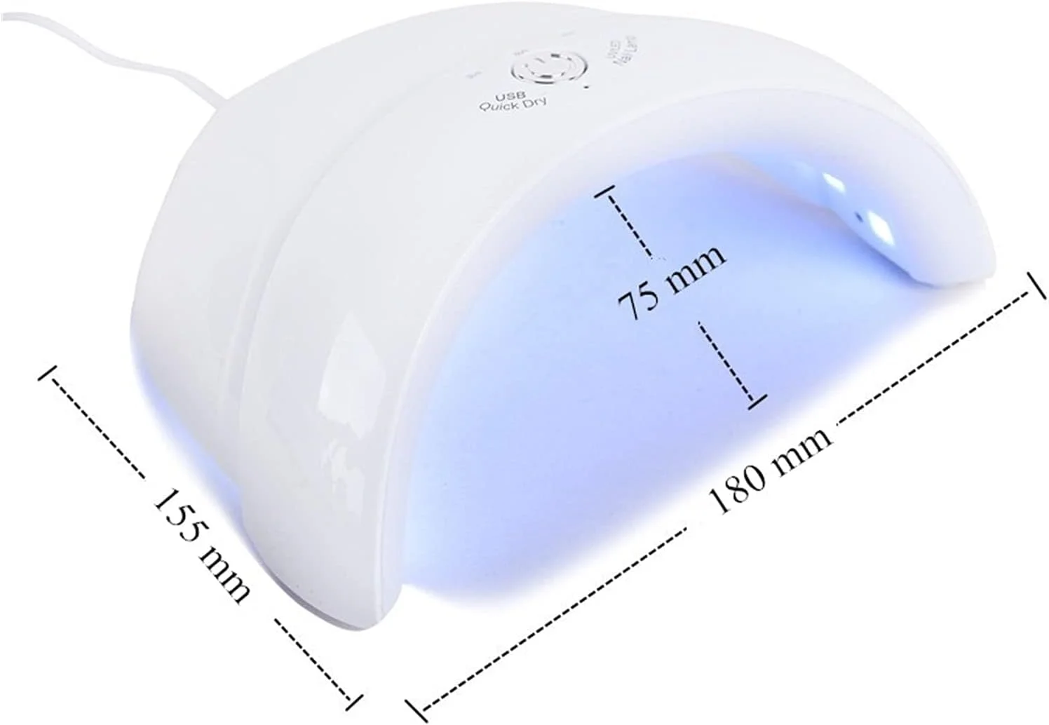 دستگاه خشک کن لاک ناخن 18 وات با سنسور خودکار، چراغ UV LED برای خشک کردن لاک ژل، ابزار مانیکور، دوشاخه USB، قدرت دوگانه، مناسب برای طراحی ناخن