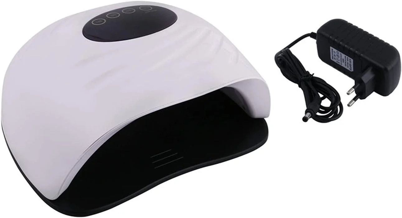 دستگاه خشک کن لاک ناخن 120 وات UV LED مناسب برای انواع لاک ژل با صفحه نمایش LCD و دکمه تایمر 10s/30s/60s/99s، ابزار مانیکور سالن برای لاک ناخن