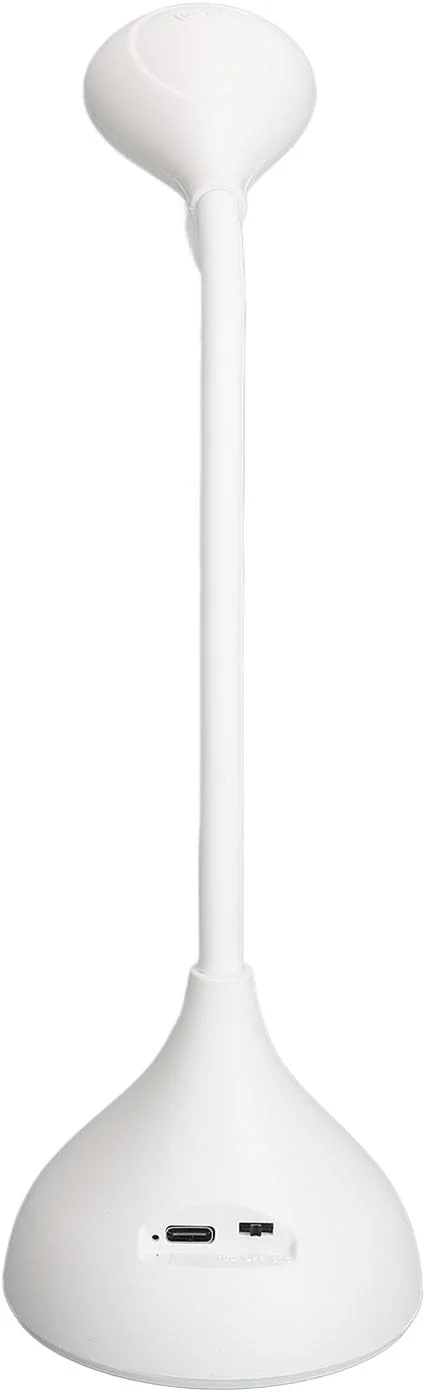 چراغ طراحی ناخن، چراغ خشک کن ژل ناخن حرفه ای با گردن غازی انعطاف پذیر، چراغ مینی ناخن شارژی برای کاشت ناخن (سفید)