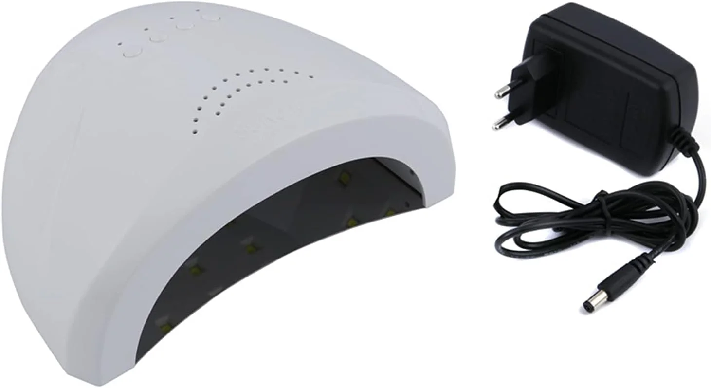 دستگاه خشک کن لاک ناخن LED UV 48W/24W، ابزاری برای خشک کردن لاک ژل و طراحی ناخن با تایمر 5، 30 و 60 ثانیه