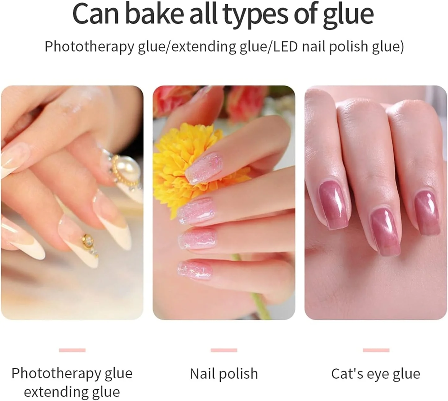 دستگاه خشک کن لاک ناخن LED، لامپ UV 72 وات با 18 LED، خشک کردن سریع برای خشک کردن انواع لاک ژل، سنسور خودکار، ابزار مانیکور سالن برای لاک ناخن