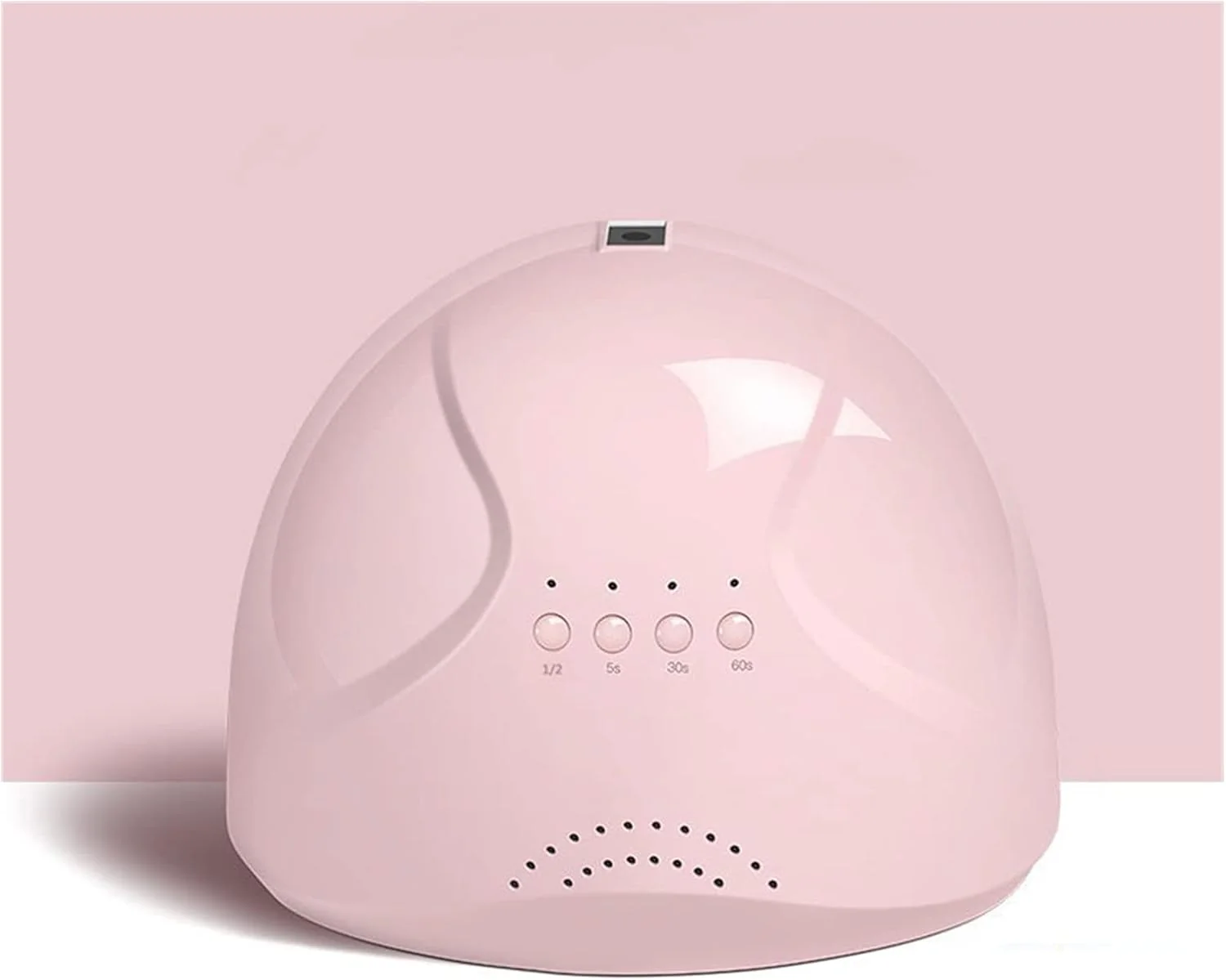 دستگاه خشک کن لاک ناخن LED UV مدل 48 وات، منبع نور دوگانه، دستگاه مانیکور برای خشک کردن ژل ناخن، ابزار هنری سالن برای لاک ناخن (صورتی)