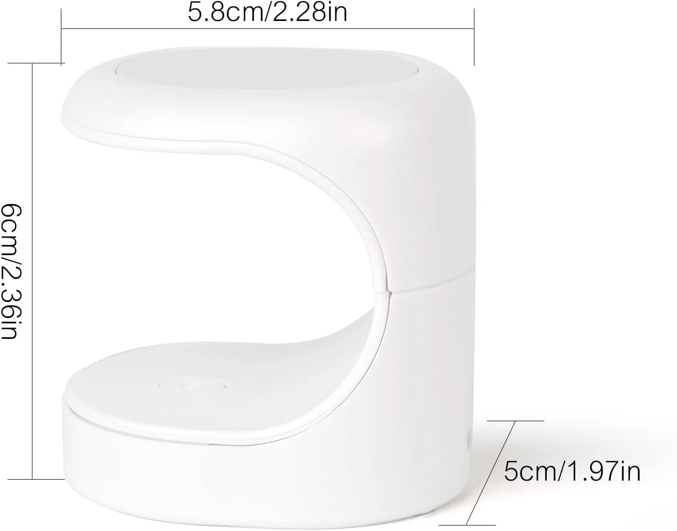 دستگاه خشک کن لاک ناخن LED کوچک و قابل حمل KADS مدل 16W، مناسب برای خشک کردن سریع لاک ژل، ابزار مانیکور تک انگشتی (صورتی)