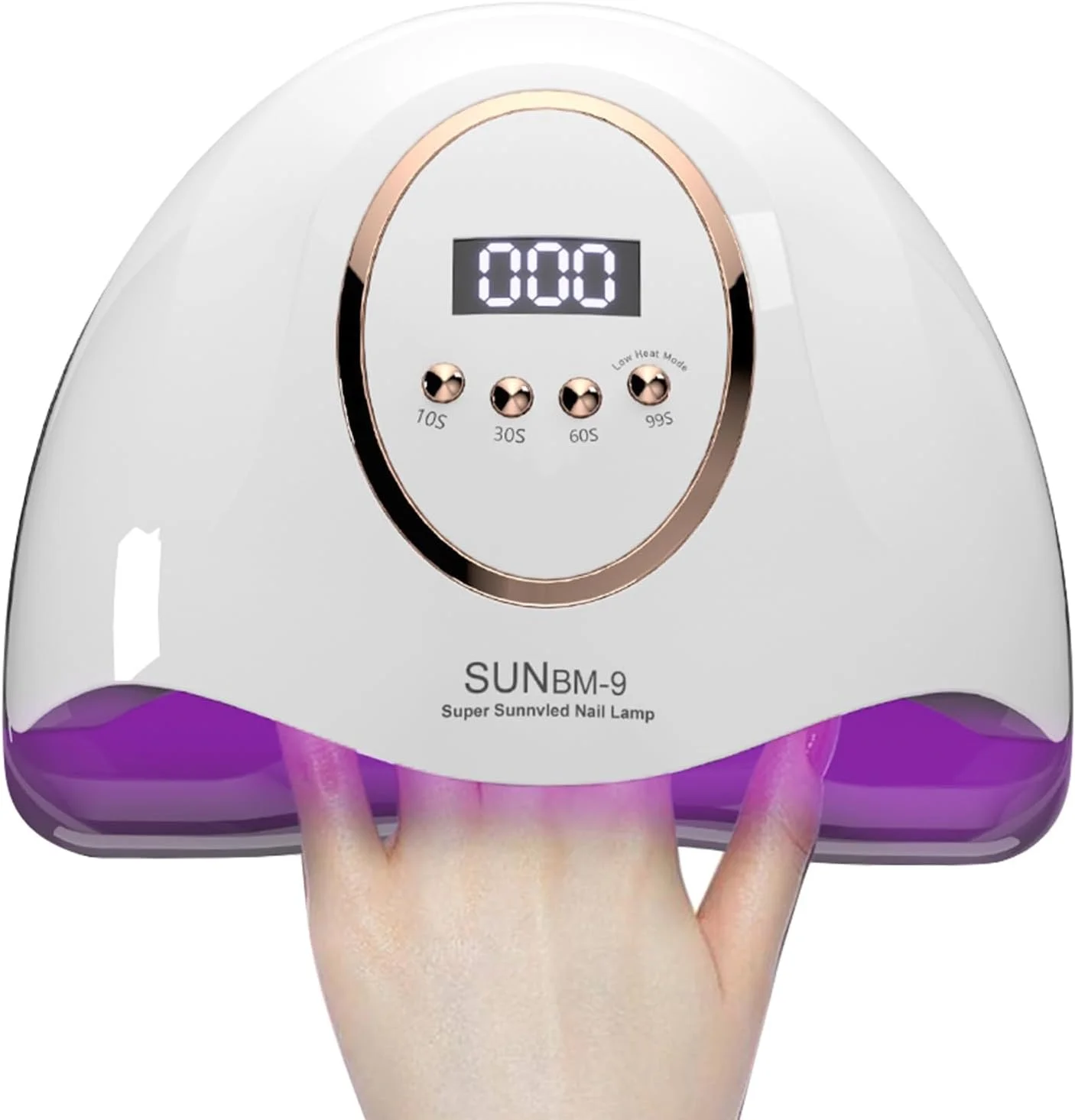 چراغ LED UV برای ناخن، چراغ UV 180 واتی برای خشک کردن لاک ژل ناخن، چراغ ناخن حرفه ای، نور UV برای ناخن با 45 لامپ LED، دارای سنسور خودکار