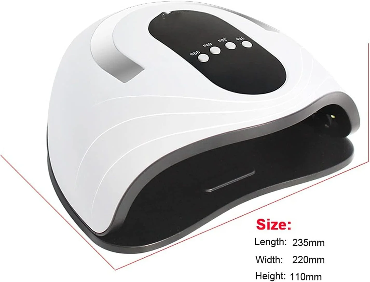 دستگاه خشک کن لاک ناخن با 42 لامپ LED UV، خشک کننده سریع لاک با فضای بزرگ، تایمر و سنسور هوشمند، ابزار ناخن برای لاک ناخن