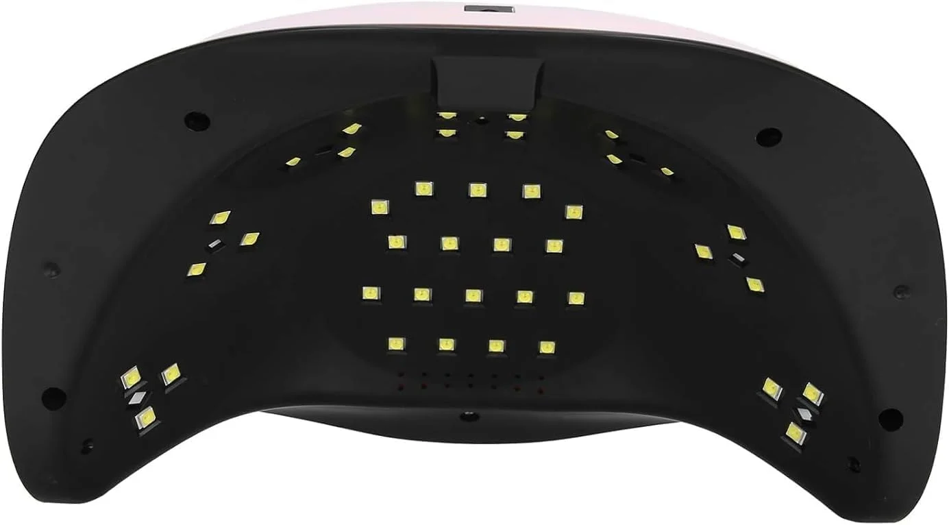 دستگاه خشک کن لاک ناخن UV با 42 LED حرفه ای - چراغ LED خشک کننده سریع لاک ژل برای مانیکور و پدیکور، ابزار طراحی ناخن با کیفیت سالن، طراحی سفید جمع و جور