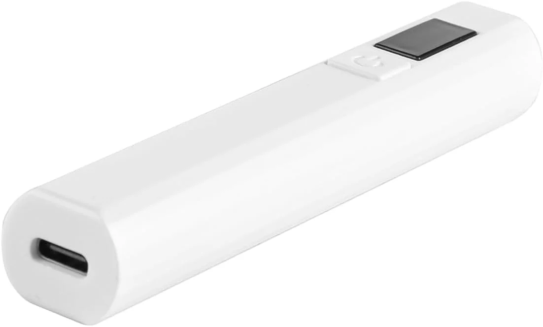 چراغ UV دستی ناخن، چراغ های کوچک UV برای ناخن های ژلی، خشک کن ناخن، صفحه نمایش نور و تایمر 30 و 60 ثانیه، چراغ قوه قابل حمل ناخن، هدیه برای خانم ها، طراحی ناخن، سفید