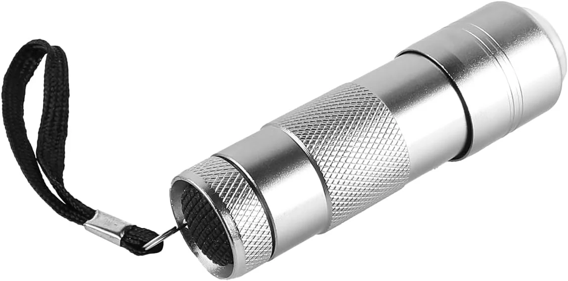 چراغ خشک کن لاک ناخن UV کوچک، چراغ خشک کننده سریع لاک ناخن، سنسور UV، خشک شدن سریع 15 ثانیه ای، ابزار مانیکور نقره ای قابل حمل