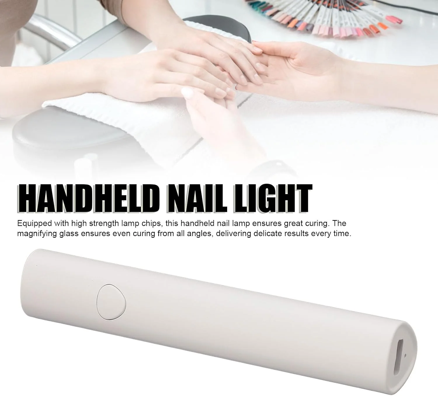 چراغ ناخن دستی، چراغ ژلی قابل حمل با پایه و 2 تنظیمات تایمر، خشک کن مینی UV LED قابل شارژ USB، چراغ کوچک ناخن برای ناخن های ژلی