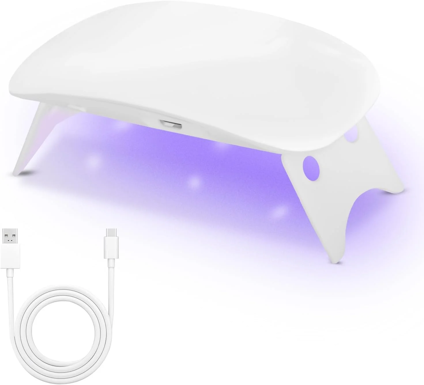 مینی لامپ ناخن UV، نور UV برای ناخن های ژلی قابل حمل 6 وات، خشک کن سریع ناخن LED با تایمر برای لاک ژل، ناخن های اکریلیک، خشک کردن رزین، کاردستی DIY، سفید مینی لامپ ناخن UV، نور UV برای ناخن های ژلی قابل حمل 6 وات، خشک کن سریع ناخن LED با تایمر برای لاک ژل، ناخن های اکریلیک، خشک کردن رزین، کاردستی DIY، سفید