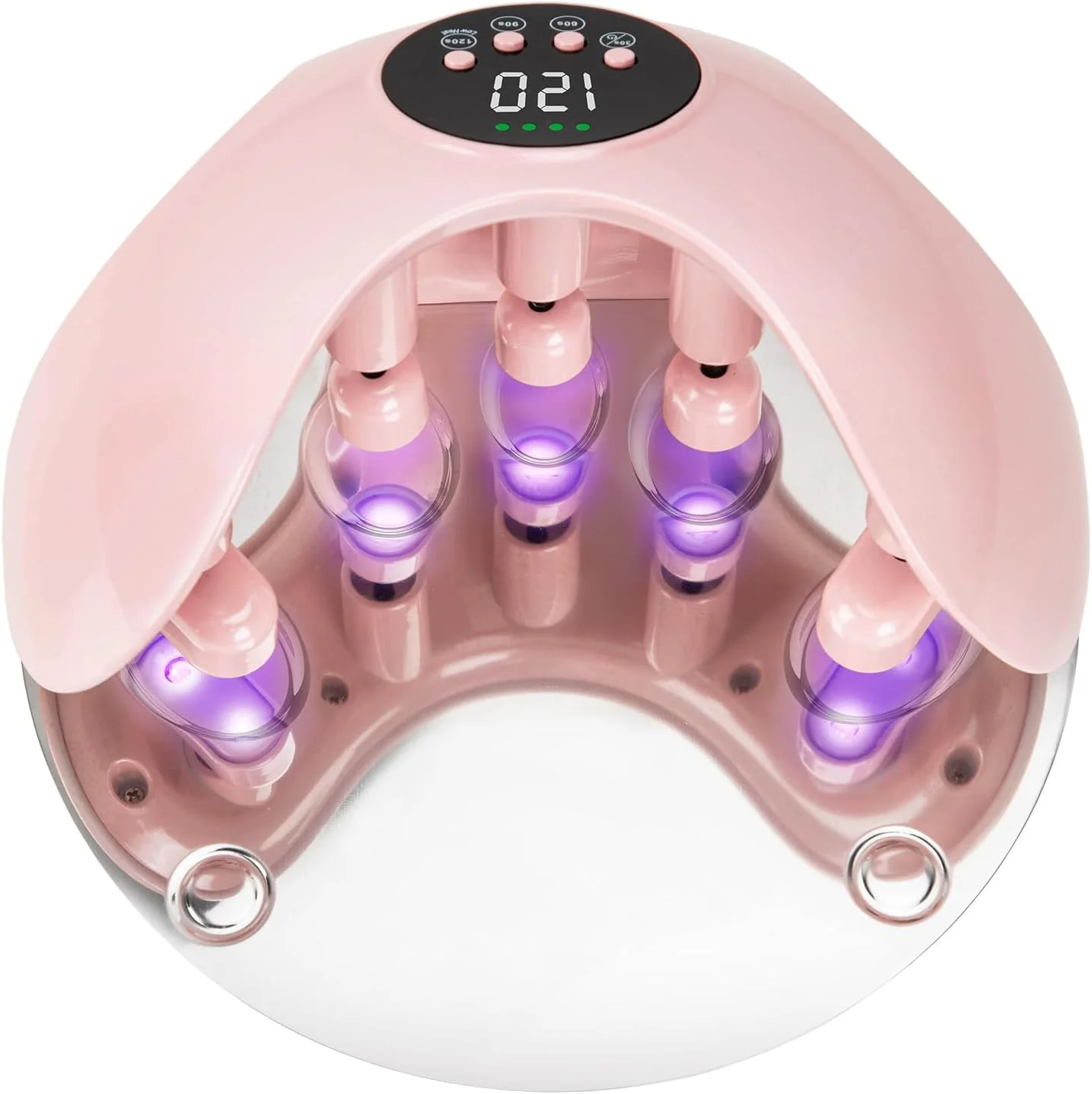 چراغ UV بیسیم برای ناخنهای ژلی: چراغ LED UV پنج انگشتی Madenia برای محافظت از پوست دست، چراغ LED UV حرفهای برای استفاده در خانه و سالن، صورتی چراغ UV بیسیم برای ناخنهای ژلی: چراغ LED UV پنج انگشتی Madenia برای محافظت از پوست دست، چراغ LED UV حرفهای برای استفاده در خانه و سالن، صورتی