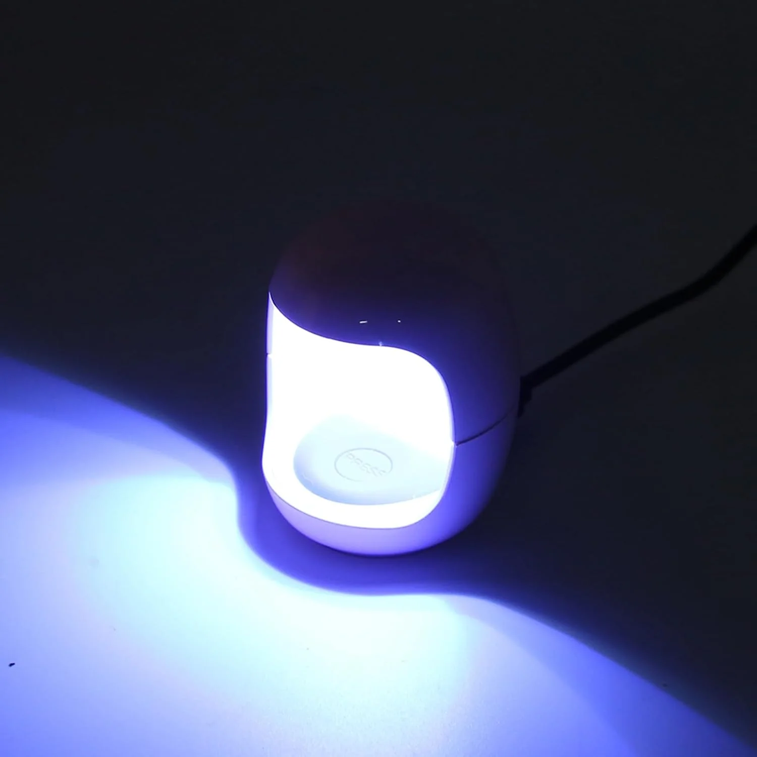 چراغ مینی LED UV ناخن Domary، خشک کن لاک ژل، قابل حمل، تک انگشتی، صورتی (گلگون)