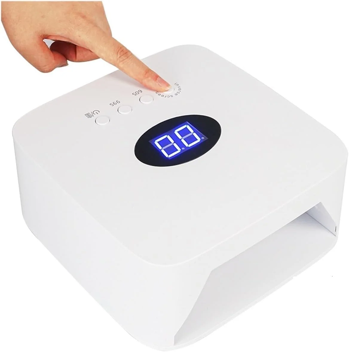 دستگاه خشک کن لاک ناخن UV LED، 54 وات، قابل شارژ، بی سیم، مناسب برای خشک کردن لاک ژل، مناسب برای استفاده حرفه ای در منزل و سالن های آرایشی