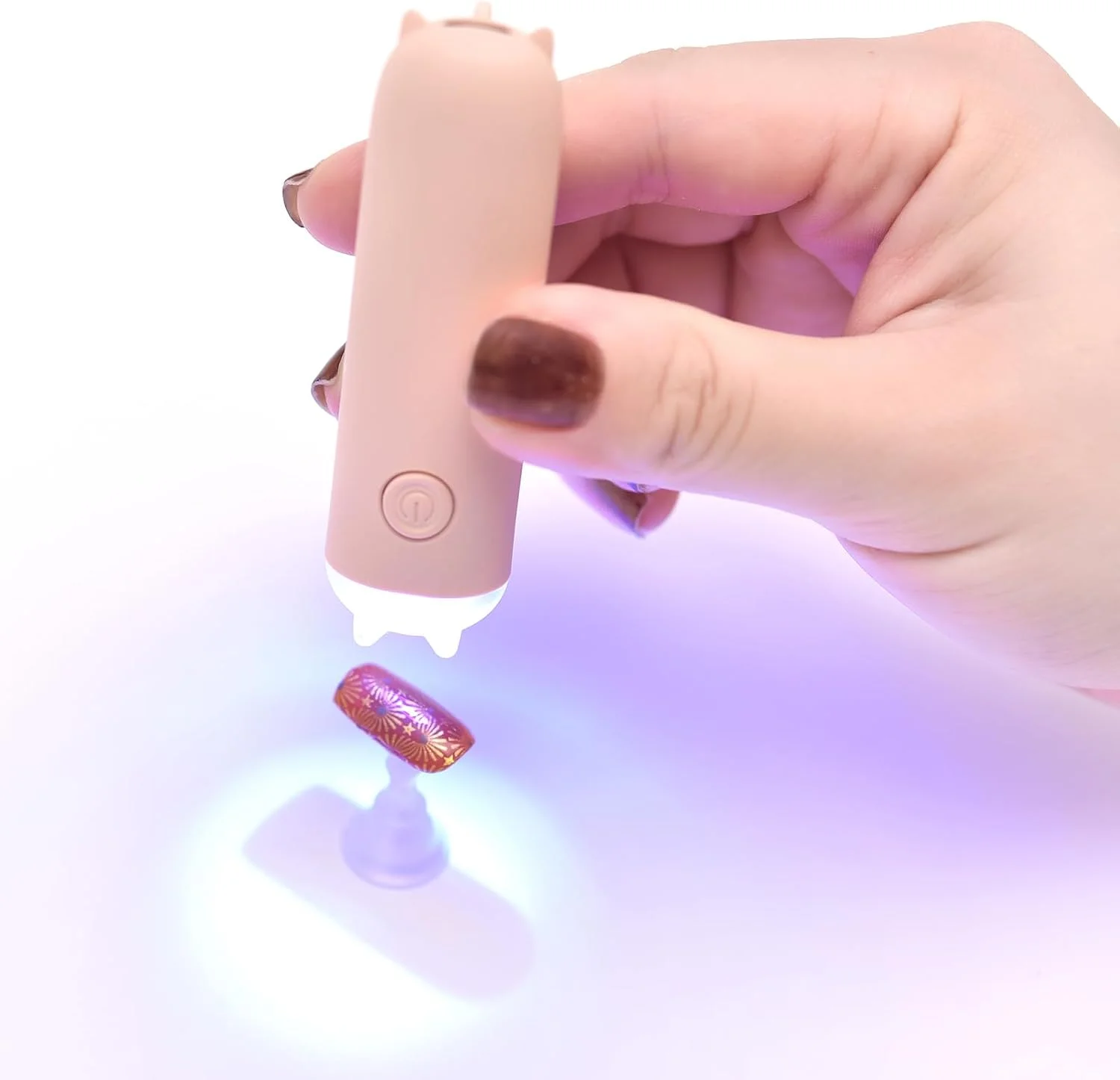 چراغ UV دستی برای طراحی ناخن ژلی، چراغ کوچک UV قابل حمل، لامپ ناخن بی سیم قابل شارژ USB، ابزار خشک کن ناخن