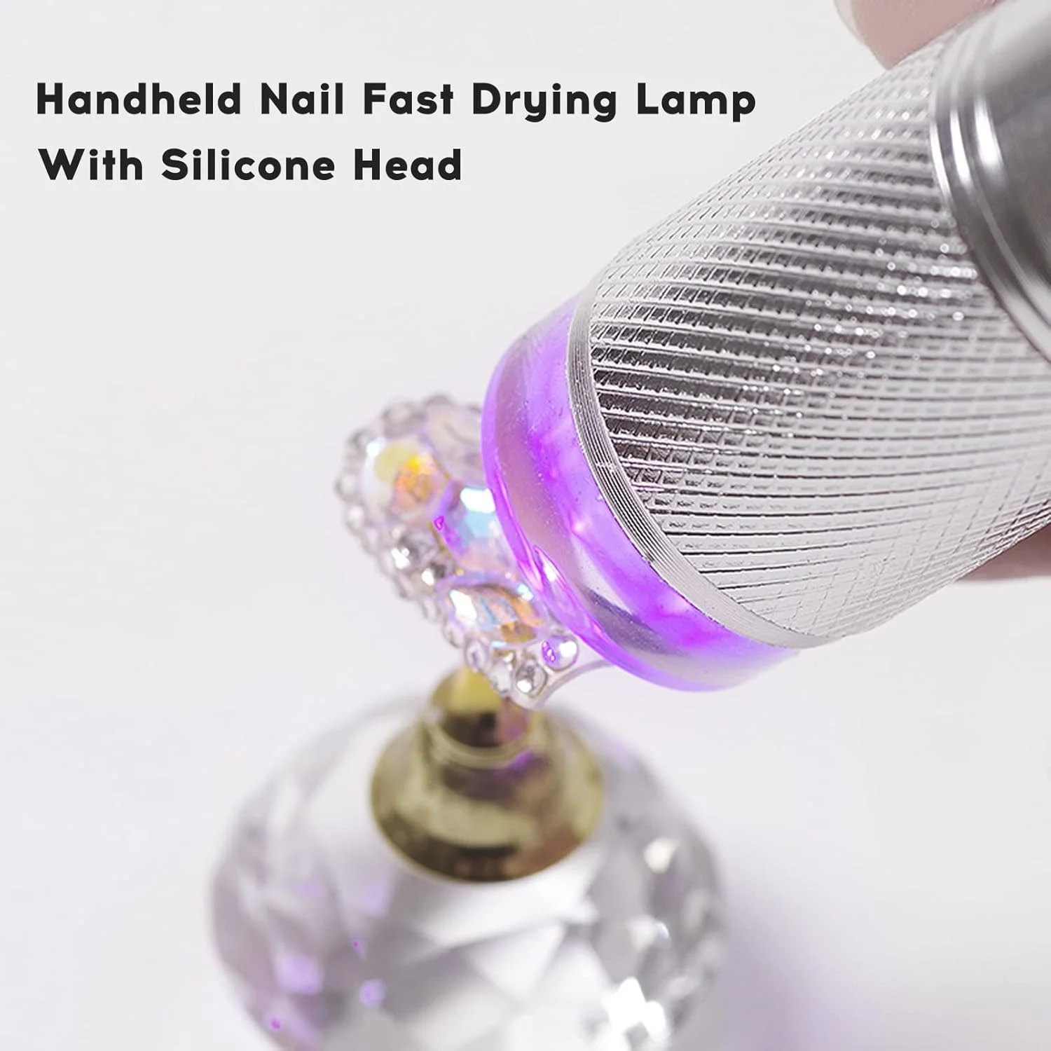 خشک کن کوچک ناخن Labymos، چراغ فشاری سیلیکونی ناخن، لامپ قابل حمل مانیکور، ابزار مانیکور چسب خشک کن سریع ناخن