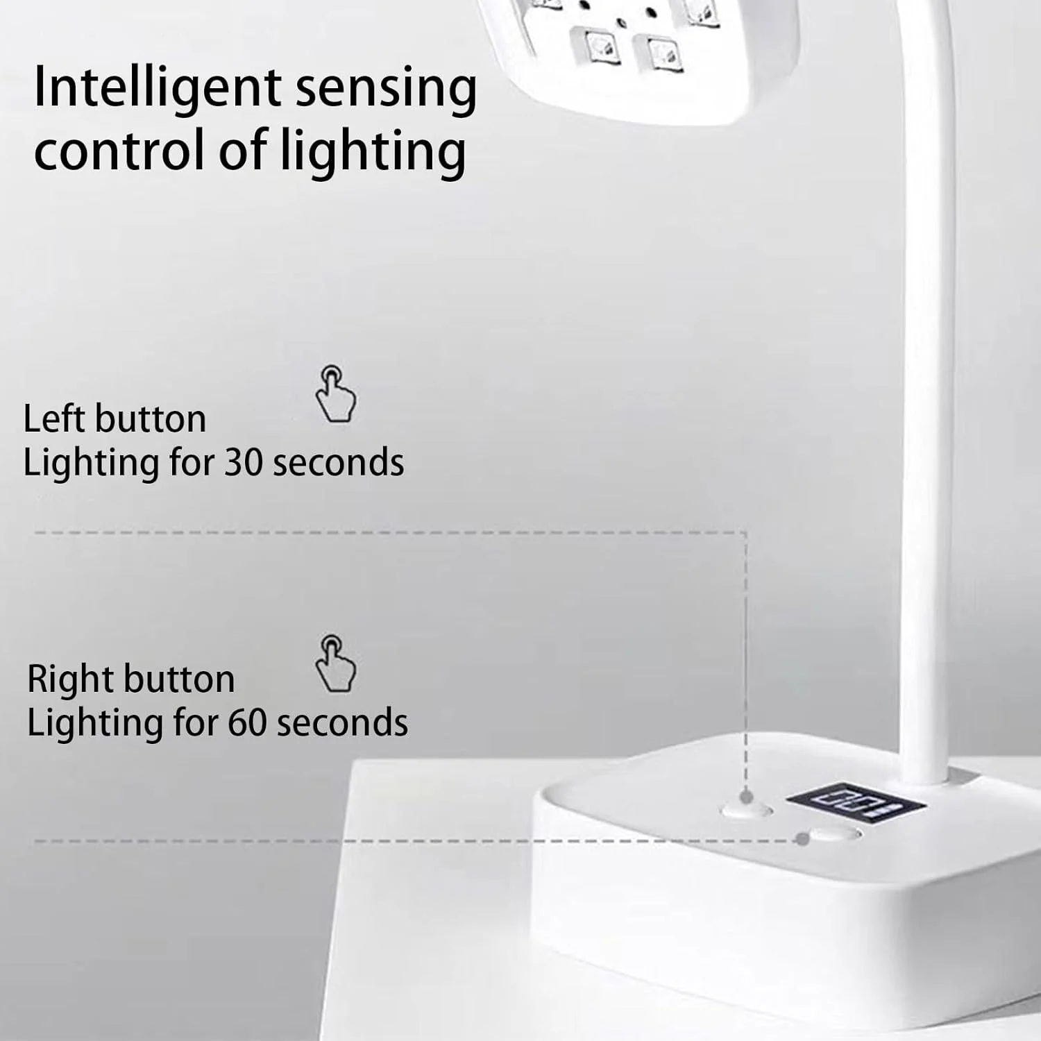 چراغ ناخن قابل شارژ 27 وات، خشک کن انعطاف پذیر ناخن، چراغ خشک کننده سریع ناخن برای خشک شدن سریع