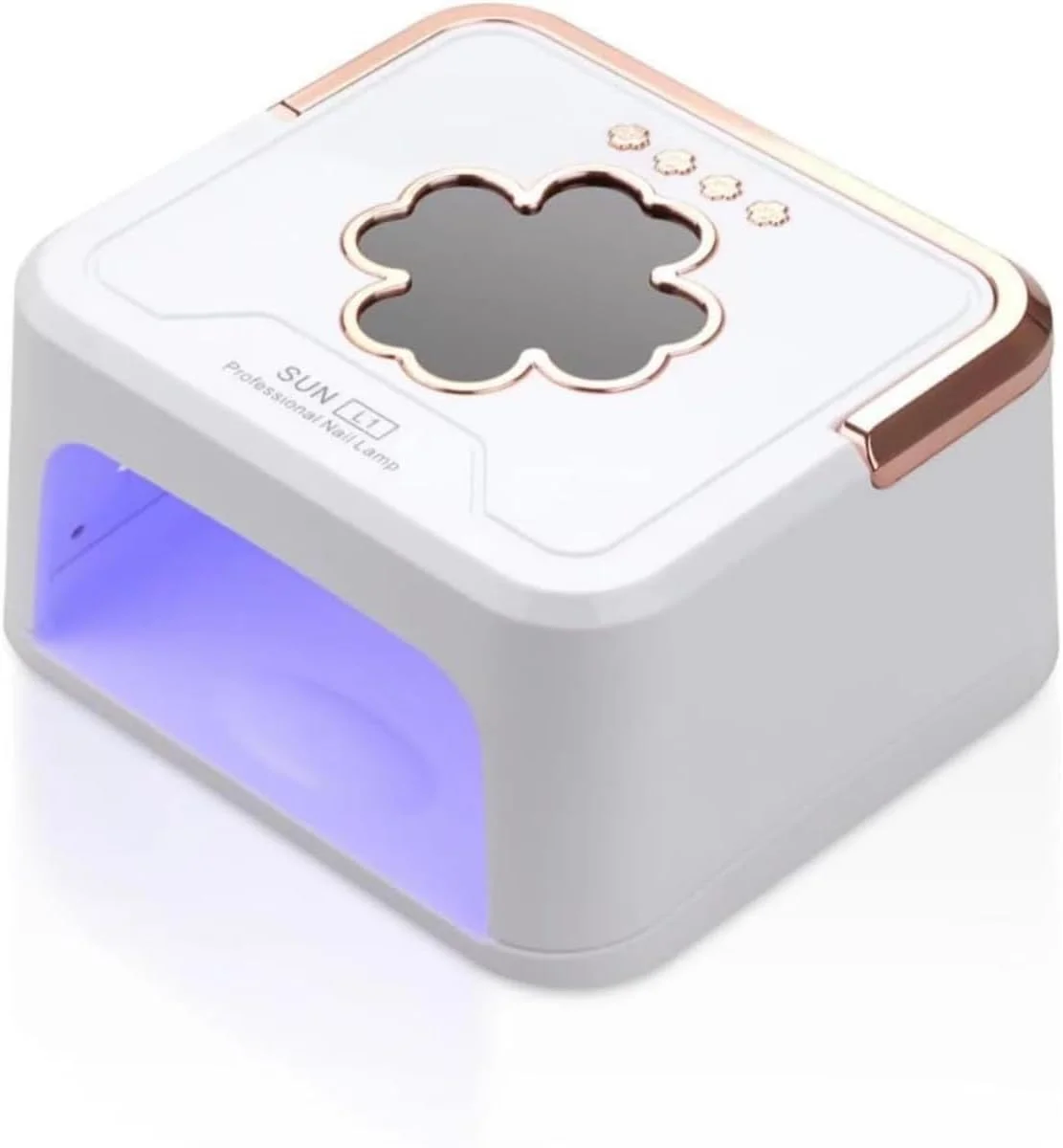 دستگاه خشک کن لاک ژل LED حرفه ای / چراغ خشک کننده سریع لاک ژل با سنسور خودکار، محافظت در برابر گرمای بیش از حد، 4 تایمر، قابل حمل و سبک برای استفاده در منزل و سالن، ابزار مانیکور و پدیکور