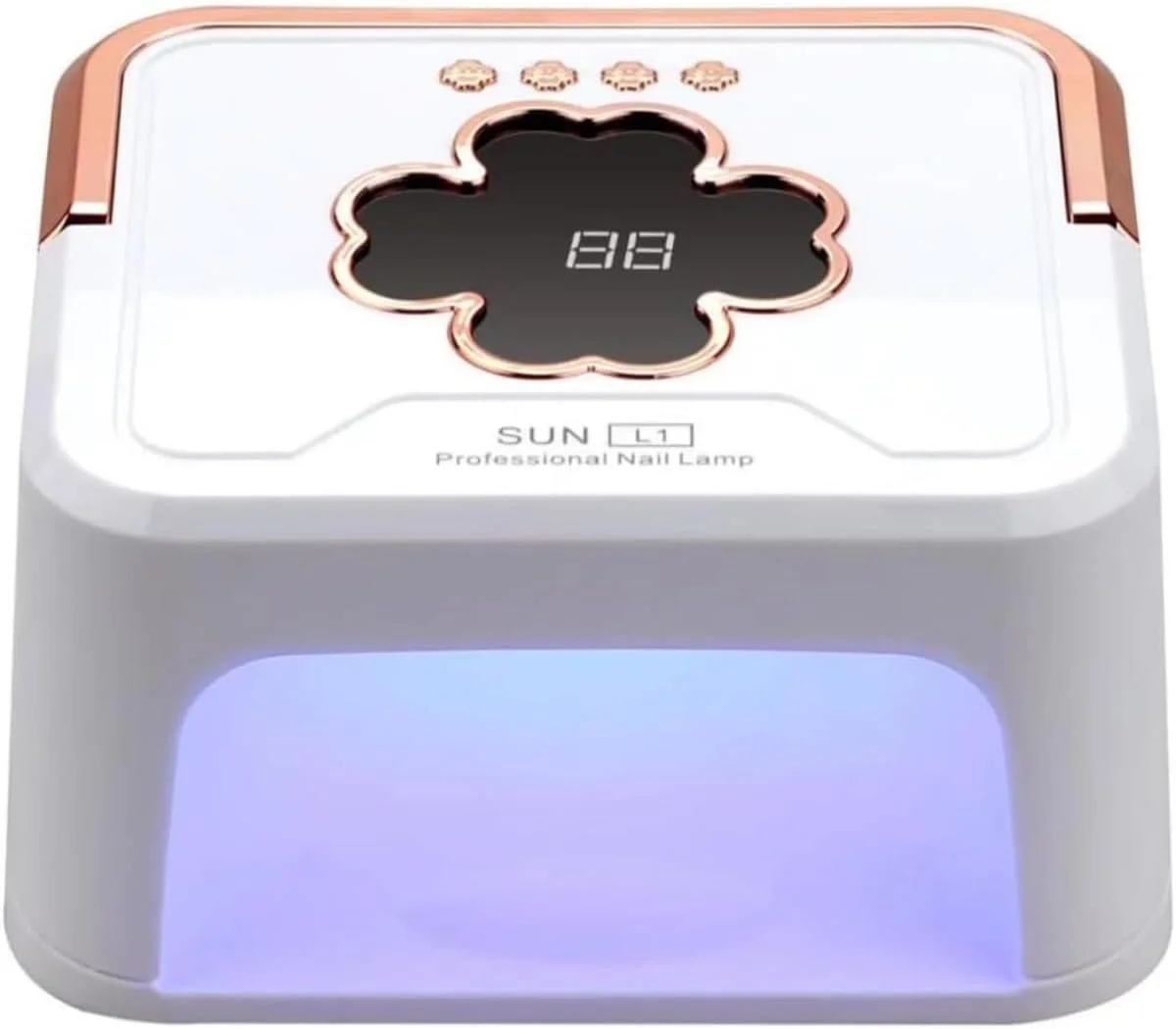 دستگاه خشک کن لاک ناخن LED / دستگاه خشک کننده سریع لاک ژل 228 وات، مناسب برای لاک های ژلی و اکریلیک، دارای سنسور خودکار، محافظت در برابر گرمای بیش از حد، کیفیت سالنی، دستگاه خشک کن قابل حمل مانیکور و پدیکور با تنظیمات تایمر