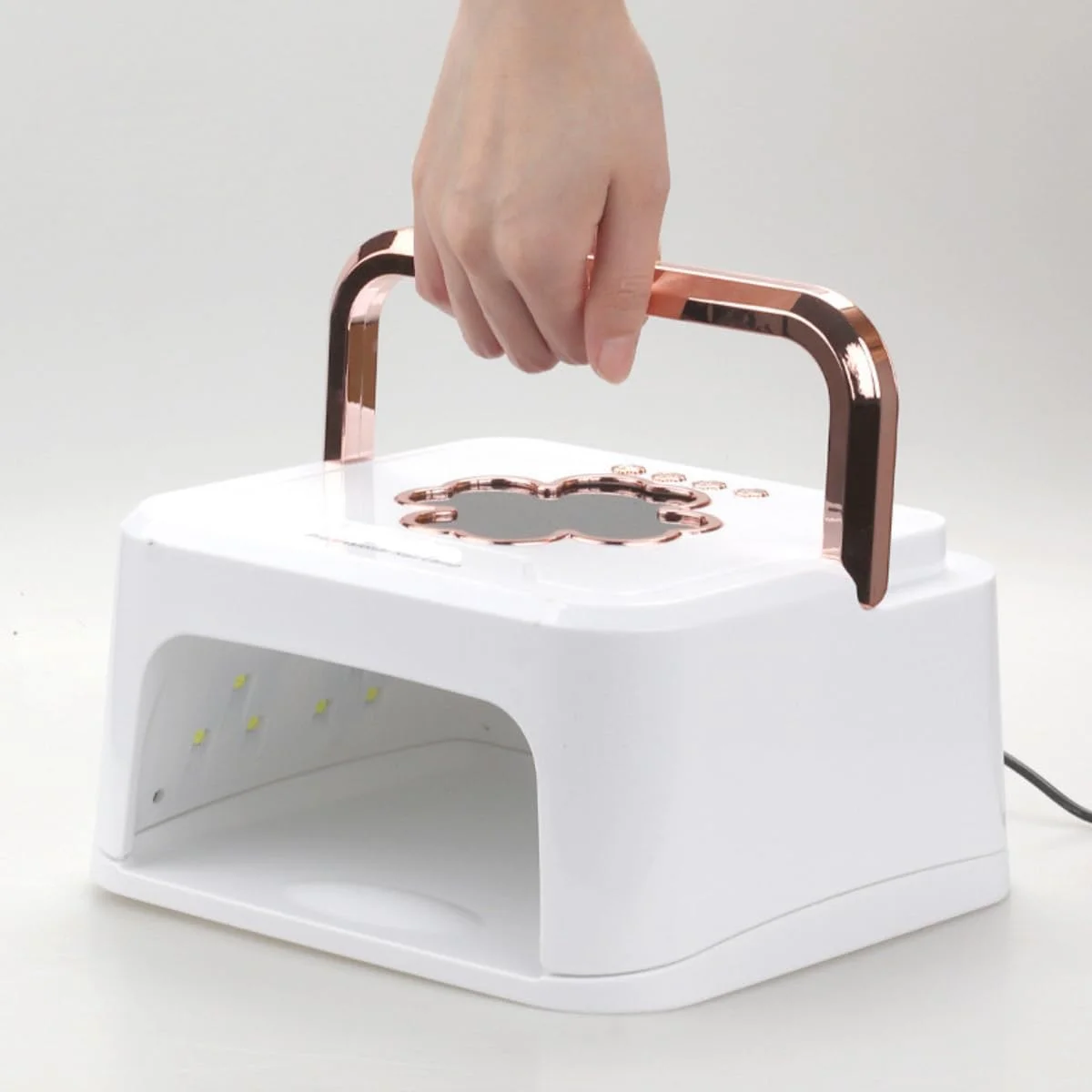 دستگاه خشک کن لاک ناخن LED / دستگاه خشک کننده سریع لاک ژل 228 وات، مناسب برای لاک های ژلی و اکریلیک، دارای سنسور خودکار، محافظت در برابر گرمای بیش از حد، کیفیت سالنی، دستگاه خشک کن قابل حمل مانیکور و پدیکور با تنظیمات تایمر