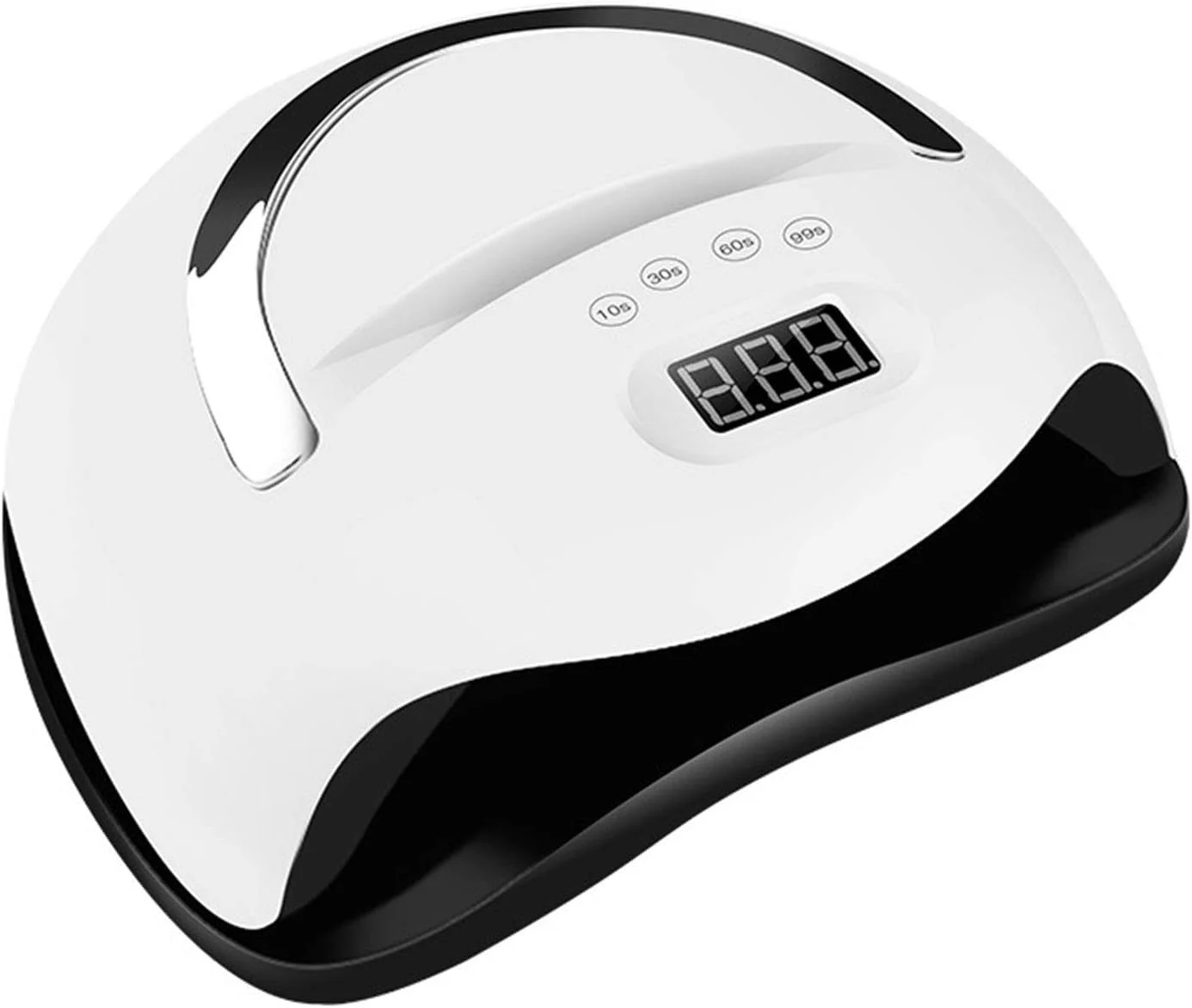 چراغ طراحی ناخن قابل حمل 168 وات با نگهدارنده تلفن همراه، دستگاه خشک کن لاک ژل، ابزار طراحی ناخن، مناسب استفاده خانگی، سفید