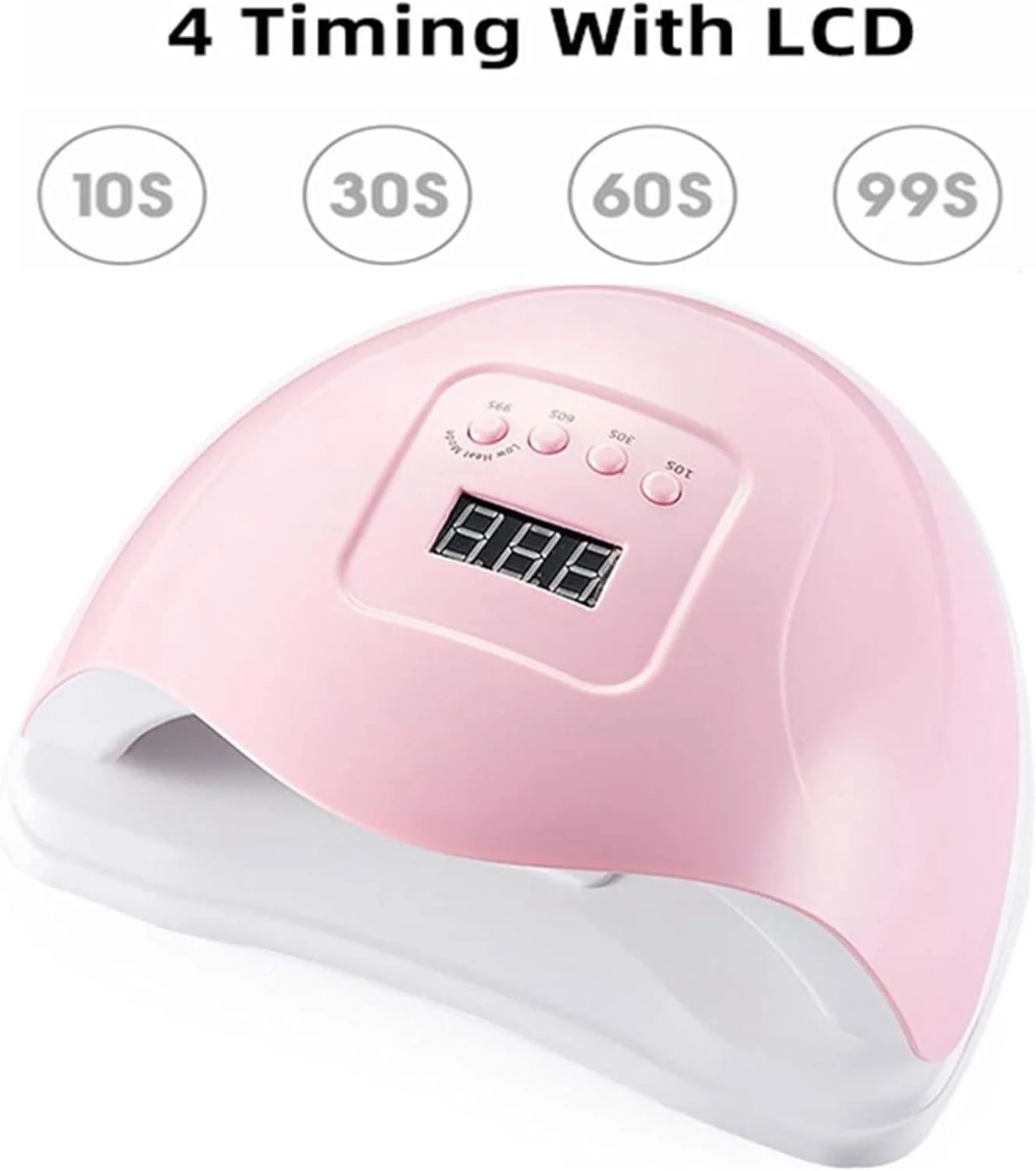 دستگاه خشک کن لاک ناخن LED حرفه ای - خشک کردن سریع برای انواع لاک ژل | سخت کردن موثر لاک ژل | دستگاه لاک خشک کن جمع و جور، قابل حمل و بادوام برای مانیکور با کیفیت سالن در خانه.