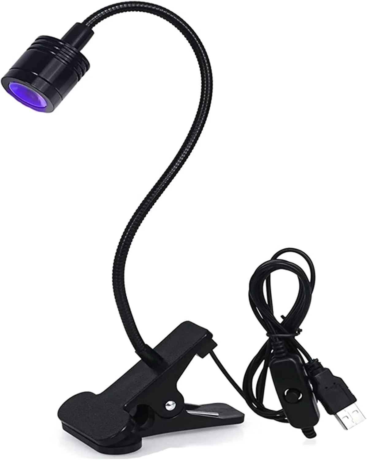 لامپ UV ناخن Labymos، خشک کن ناخن، گیره چراغ مطالعه انعطاف پذیر برای مانیکور ناخن، دستگاه زمان بندی ژل UV