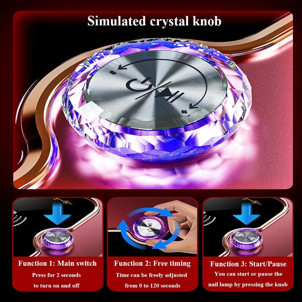 دستگاه خشک کن لاک ناخن یو وی ال ای دی شارژی، با صفحه نمایش ال سی دی، سنسور خودکار، تایمر 0-120 ثانیه، عملکرد حافظه، 30 لامپ ال ای دی، صفحه زیرین جداشدنی، دستگاه خشک کن ژل حرفه ای برای سالن دستگاه خشک کن لاک ناخن یو وی ال ای دی شارژی، با صفحه نمایش ال سی دی، سنسور خودکار، تایمر 0-120 ثانیه، عملکرد حافظه، 30 لامپ ال ای دی، صفحه زیرین جداشدنی، دستگاه خشک کن ژل حرفه ای برای سالن