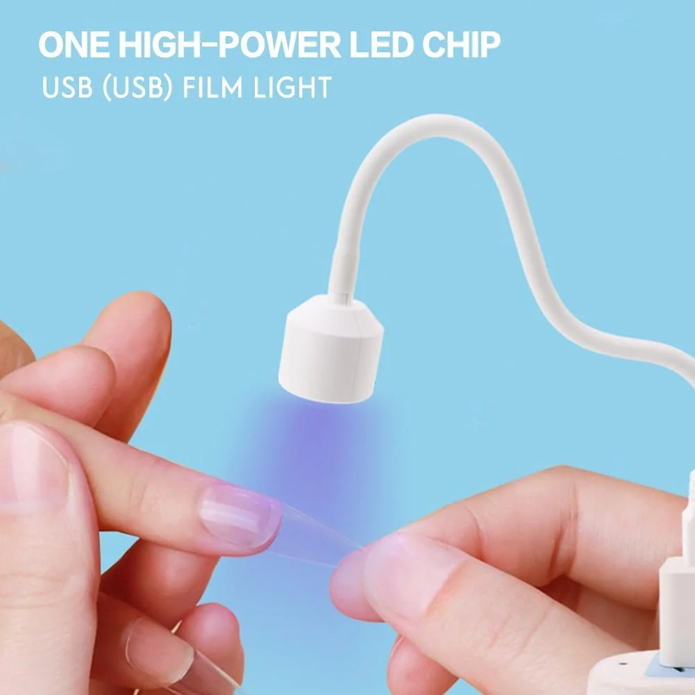 چراغ کوچک ناخن برای خشک کردن دقیق: طراحی چرخش 360 درجه، خشک کردن لاک ژل در چند ثانیه