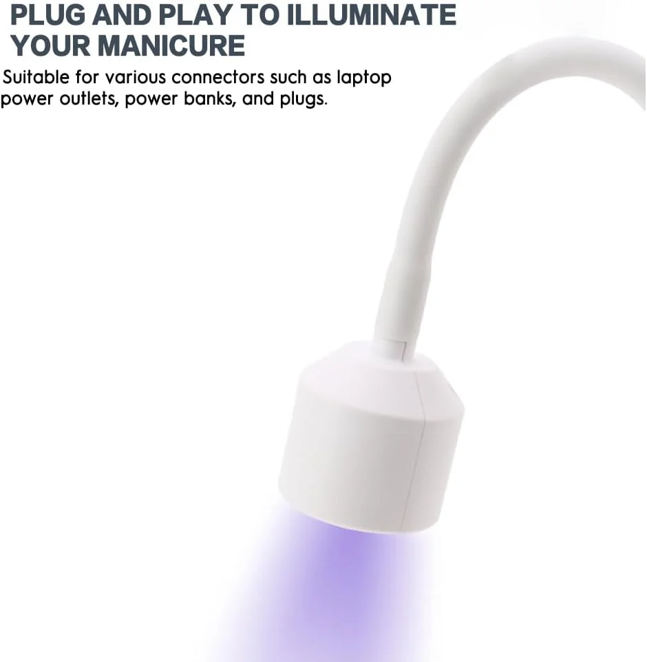 چراغ کوچک ناخن برای خشک کردن دقیق: طراحی چرخش 360 درجه، خشک کردن لاک ژل در چند ثانیه