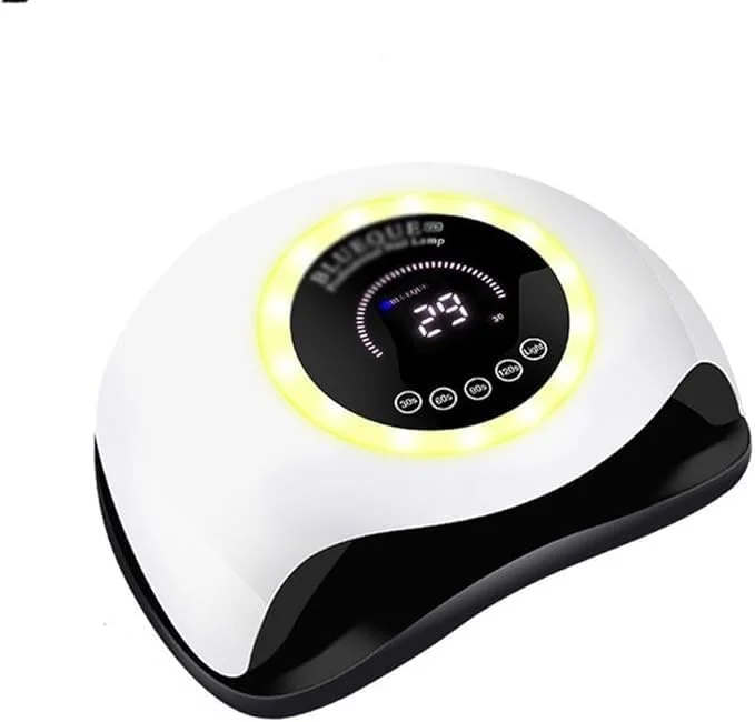 دستگاه خشک کن لاک ناخن 168 وات | دستگاه پخت سریع ناخن | دستگاه فتوتراپی پرقدرت با نور رنگی برای ناخن های ژلی و اکریلیک