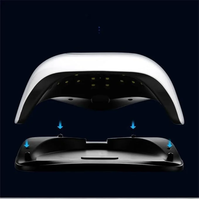 دستگاه خشک کن لاک ناخن 168 وات | دستگاه پخت سریع ناخن | دستگاه فتوتراپی پرقدرت با نور رنگی برای ناخن های ژلی و اکریلیک