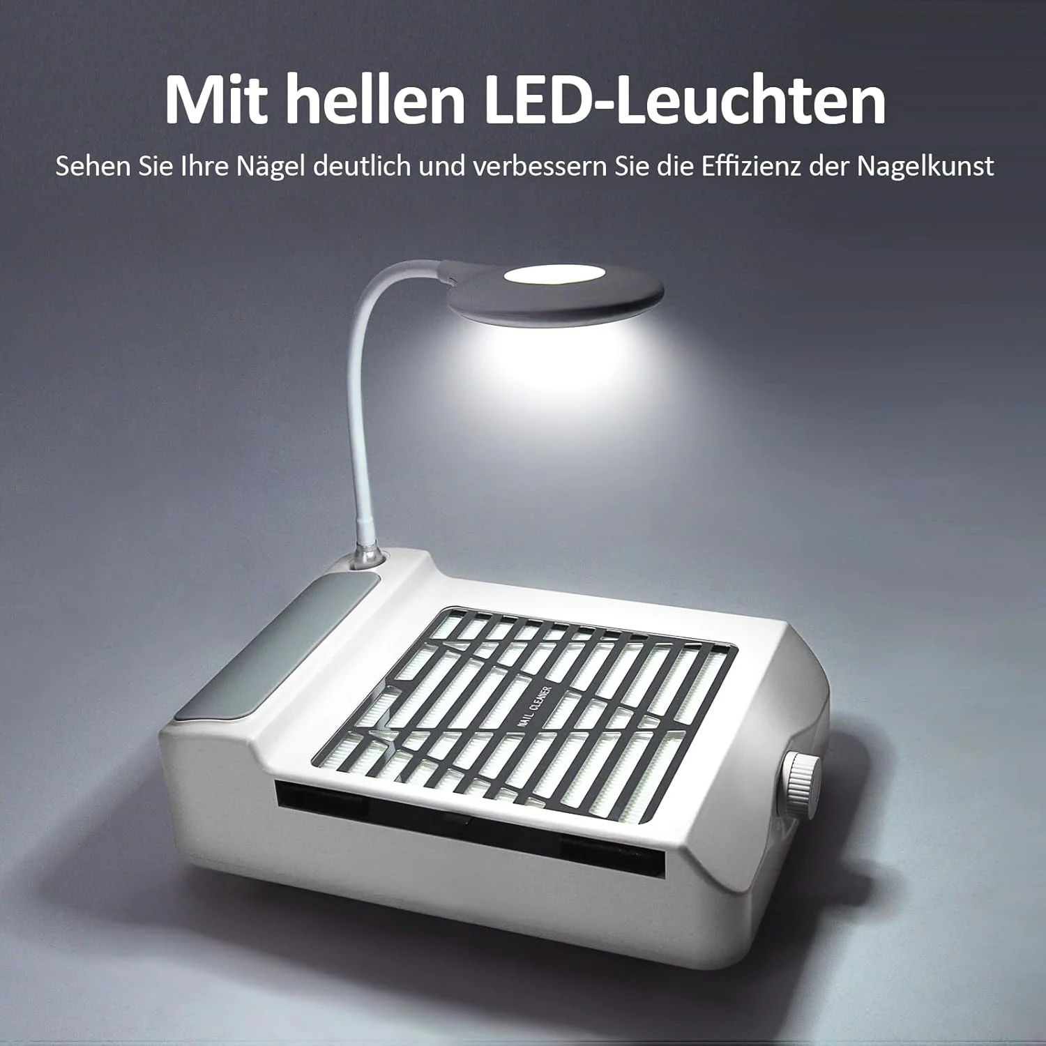 دستگاه مکنده گرد و غبار ناخن با فیلتر، مکش حرفه ای گرد و غبار برای ناخن، مناسب سالن های آرایشی، جاروبرقی ناخن، طراحی و مانیکور ناخن، به همراه عقب زننده کوتیکول