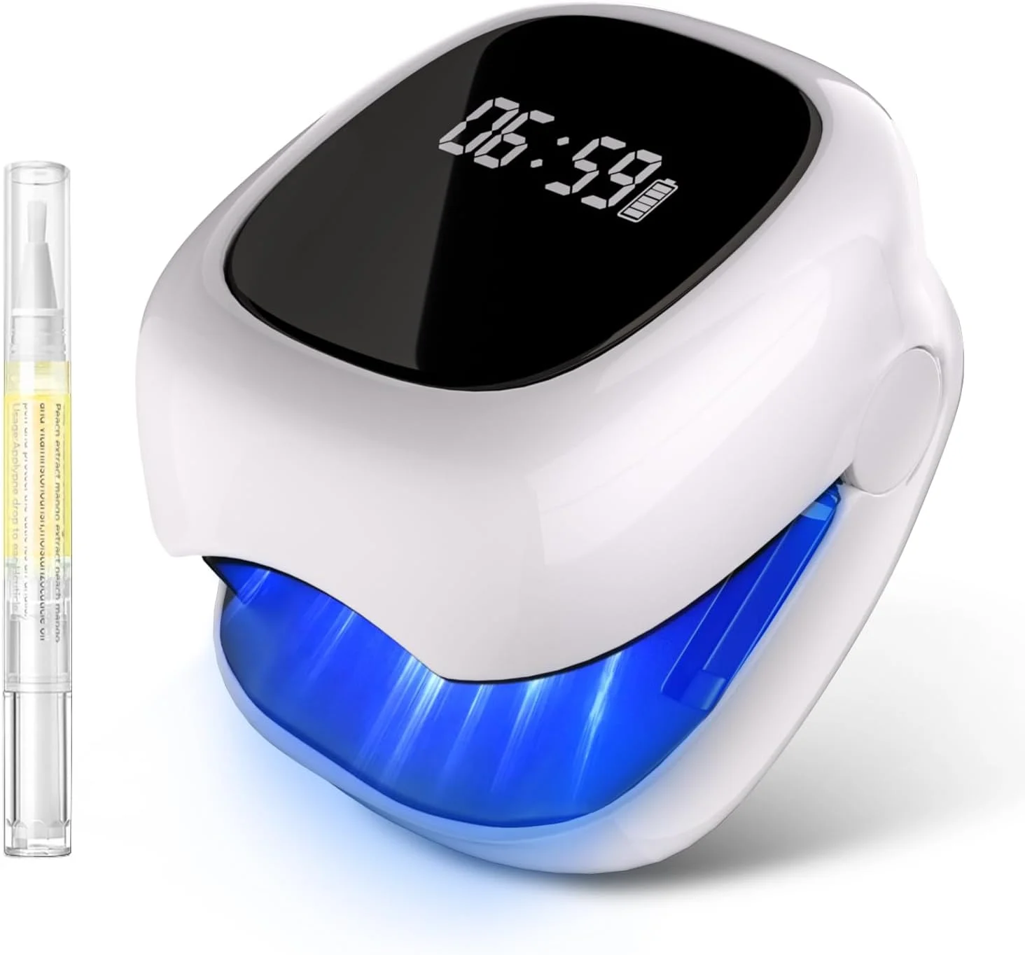 دستگاه لیزر ناخن با کیفیت 4.0 و دستگاه زمان‌بندی و قلم مراقبت از ناخن میوه‌ای، قوی‌ترین درمان، دستگاه لیزر ناخن سریع الاثر، تایید شده SGS ایمن و قابل اعتماد، بهبود یافته